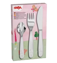 Kinderbesteck Edelstahl, Prinzessin und Pferd, Haba (3tlg.)